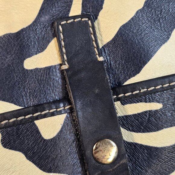 Dooney & Bourke Zebra Print Leather Crossbody Bag - Picture 10 of 10